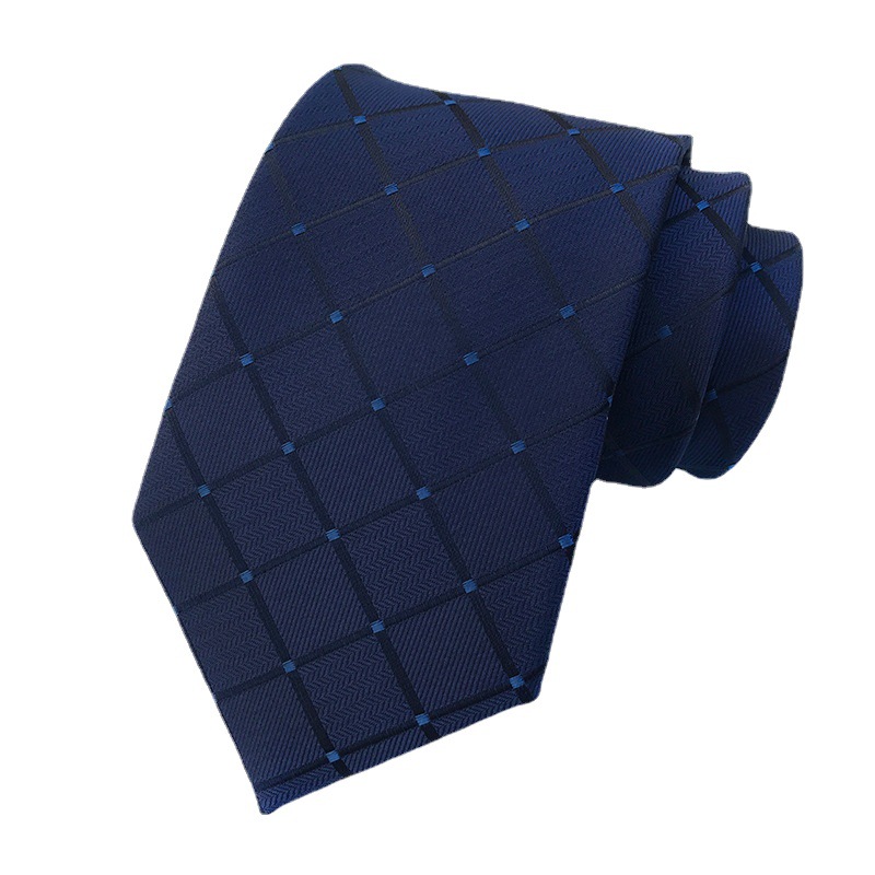 Picture of Factory Ready Supply 2025 New Polyester Jacquard Fashion Plaid Tie Formal Tie