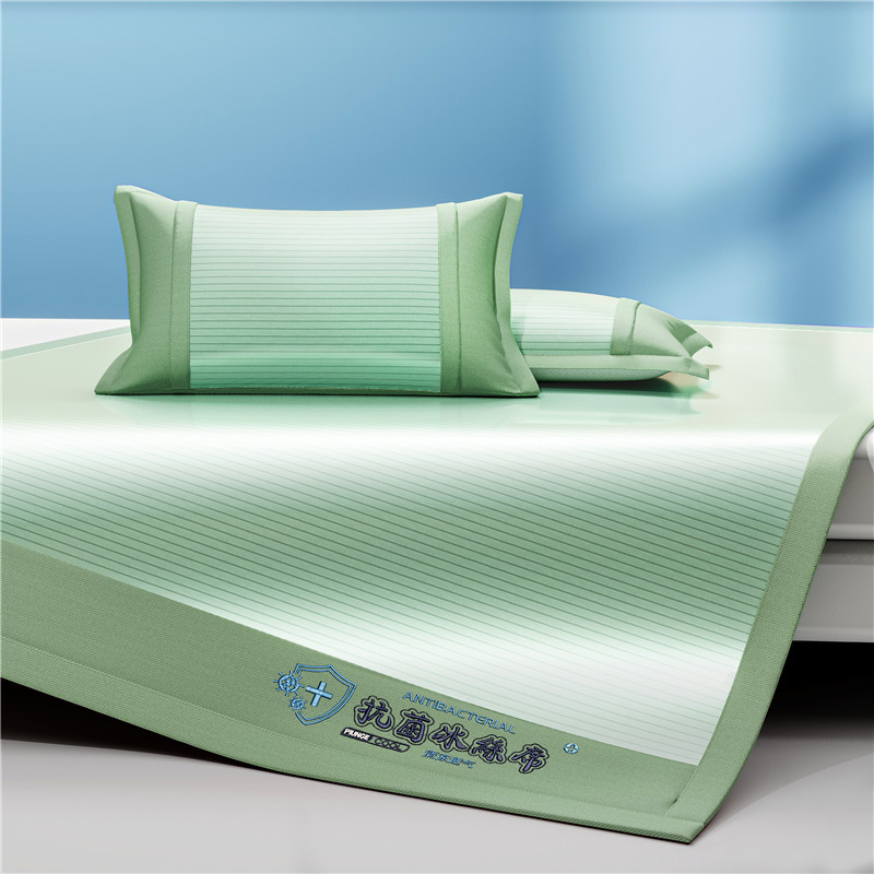 Picture of 2025 Explosions Antibacterial Ice Silk Mat Summer Sleeping Naked Maternal and Infant Class Air-conditioned Mat Machine Washable Folding Bed Cover Soft Mat