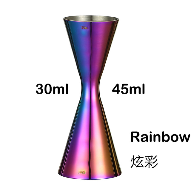 Picture of Indian-style wine measuring device Full Cup bartending double-headed measuring cup 30/60 bartender special oz cup Jigger