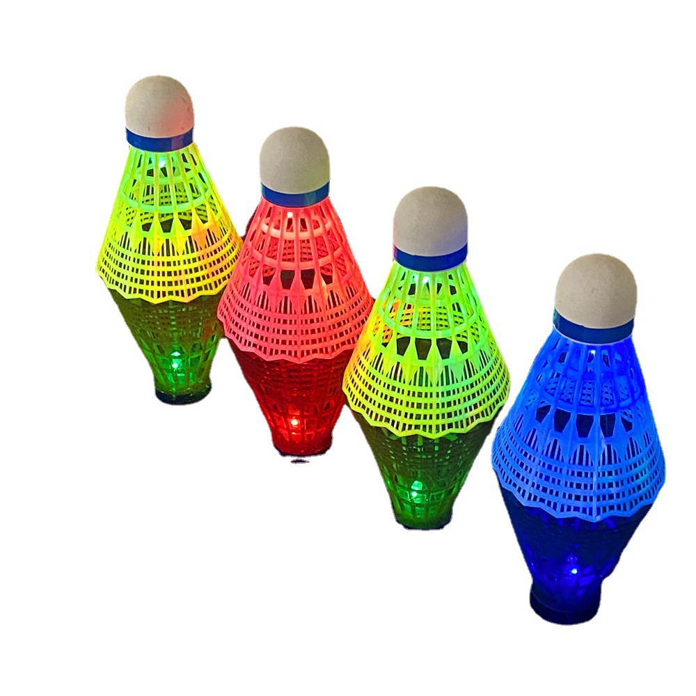 Picture of Luminous Badminton Bulk 4 Barreled Nylon Luminous Badminton Ball Not Bad Plastic Nylon Ball with Lamp