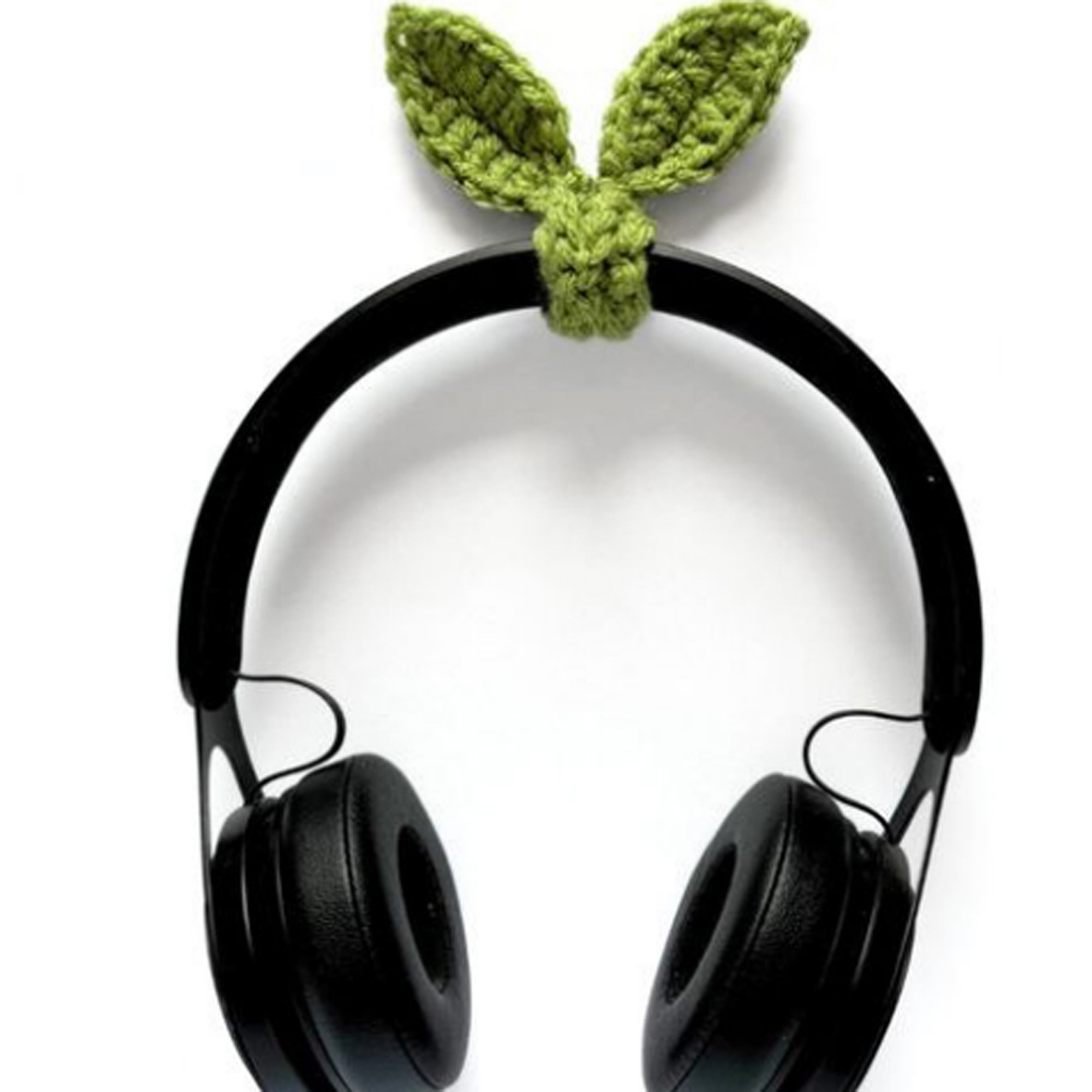 Hand hook leaf hand hook green bud headset decoration DIY jewelry
