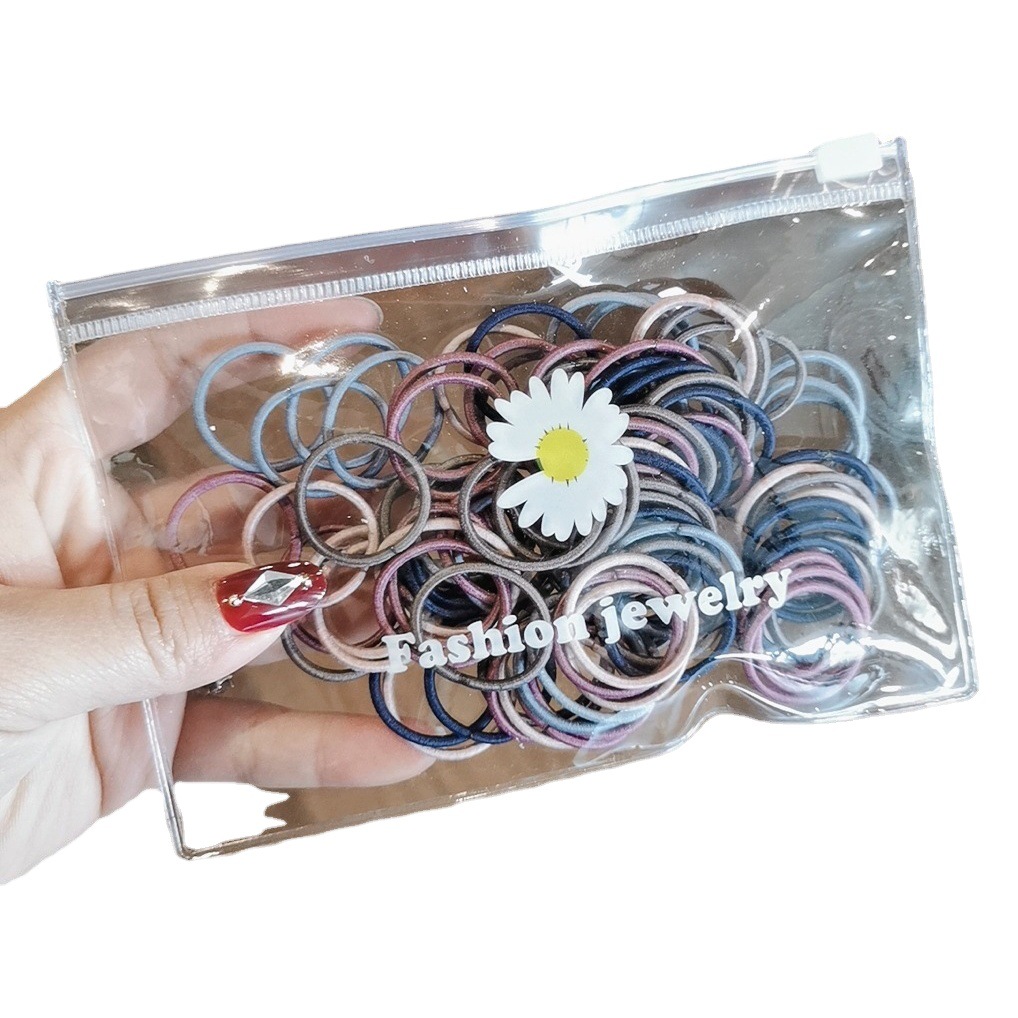 Baby's Thumb Ring Rubber Band Headband Hair Rope Does Not Harm Hair Rope Baby's High Elastic Small Hair Band Headwear