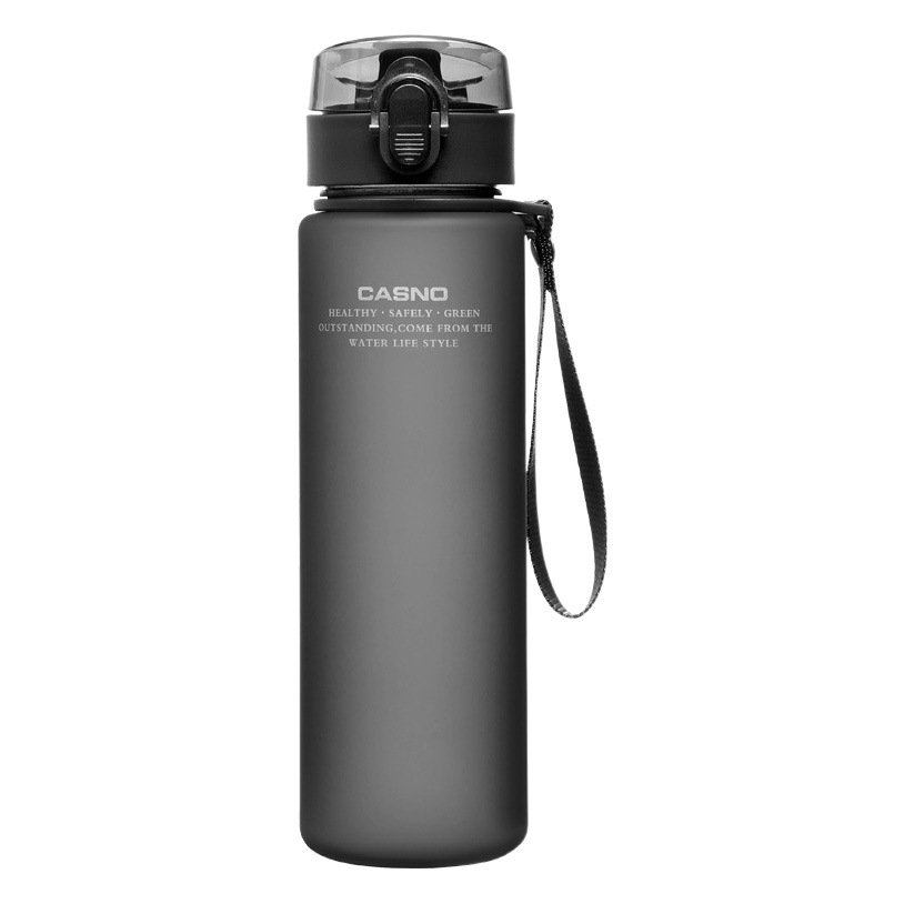 Cassino Frosted Sports Water Cup Plastic Casual Cup for Men and Women Creative Portable Student Kettle with Lid Space Cup