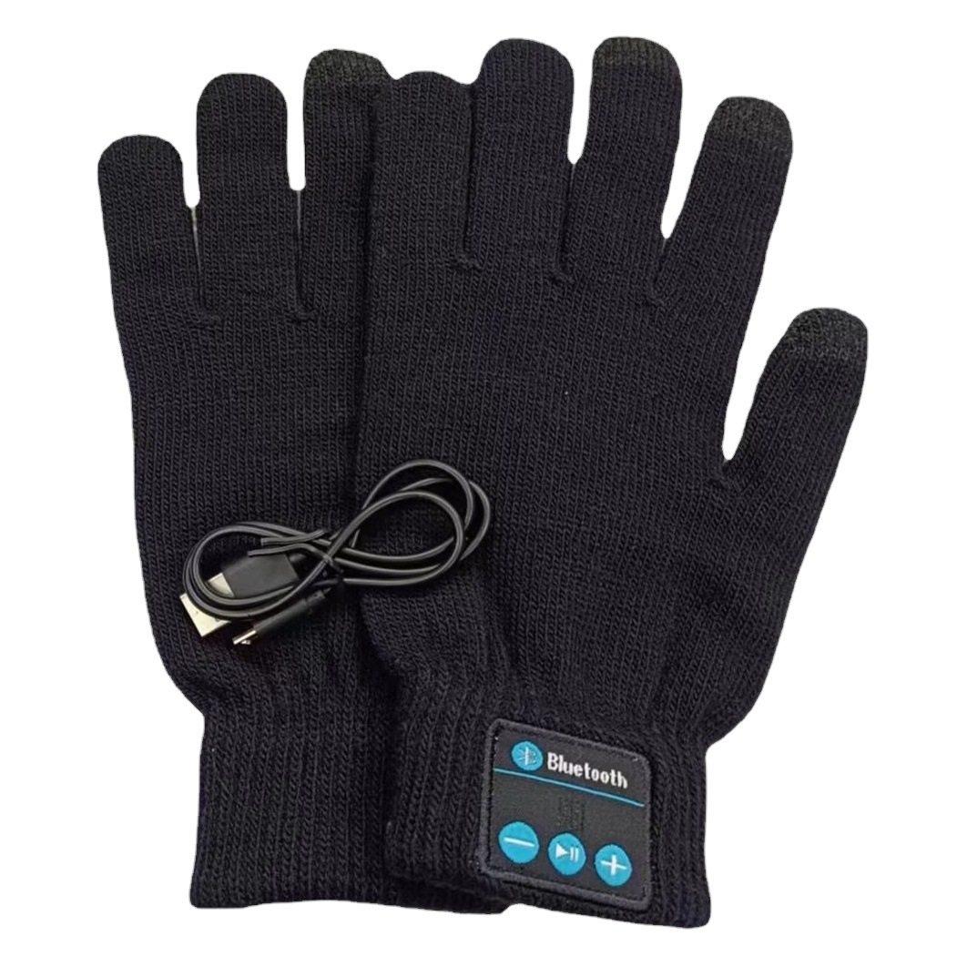 Touchscreen Bluetooth Wireless Smart Bluetooth Gloves with Earphones, Music, Dual-Band Audio, Phone Answering Gloves, Retail, Touchscreen Compatible