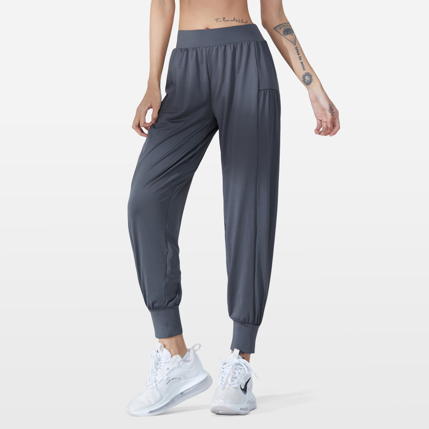 Picture of New Women's Loose Casual Leg Trousers Fitness Running Sports Pants Yoga Pants Breathable Outer Wear