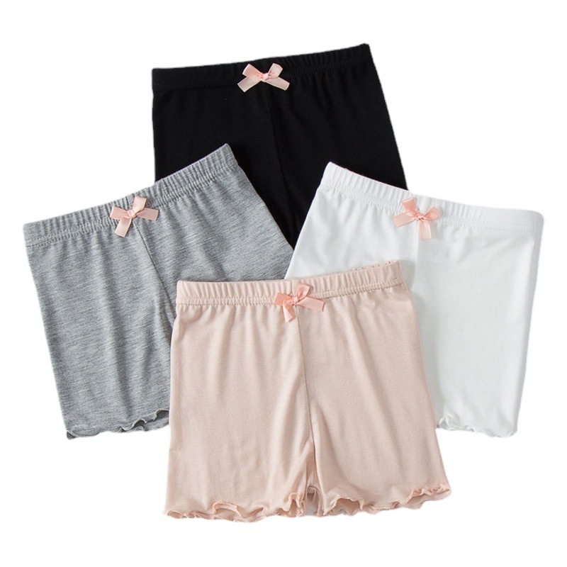 Picture of Girls' Safety Pants Summer Children's Thin Modal Insurance Pants Baby's Anti-running Light 3-point Pants Children's Shorts