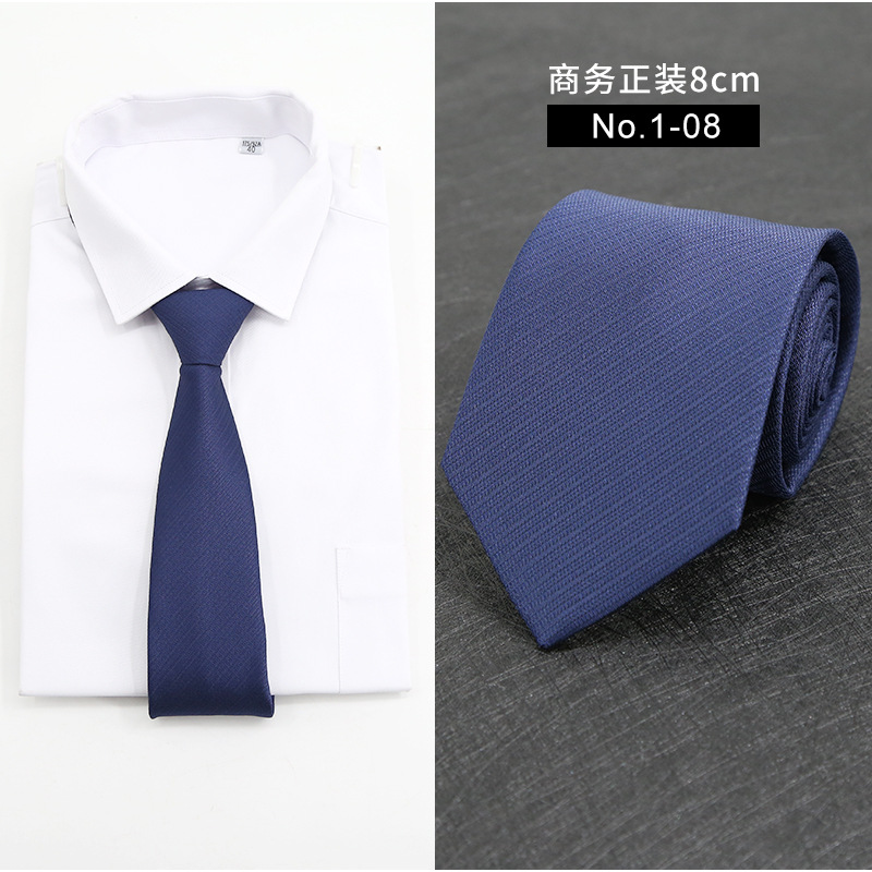 Picture of New Style Tie Men's Formal Business Casual Simple Style Solid Color Striped Arrow-Shaped Tie Manufacturer Ready Stock Wholesale