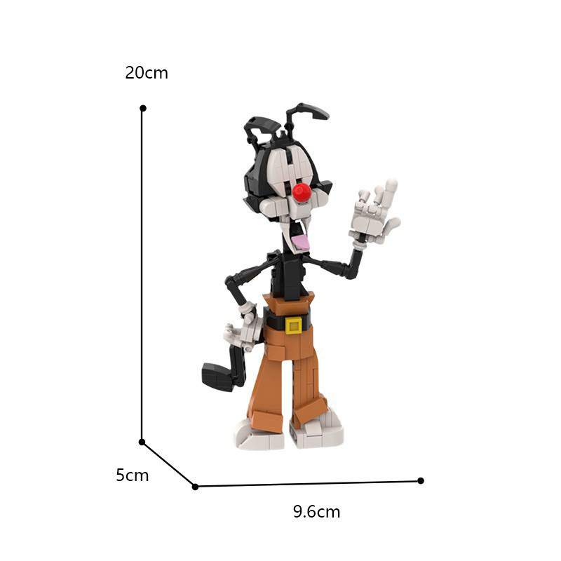 Picture of China's domestic assembled MOC Carnival Sanbao crazy animation characters around the building blocks compatible with Lego toys