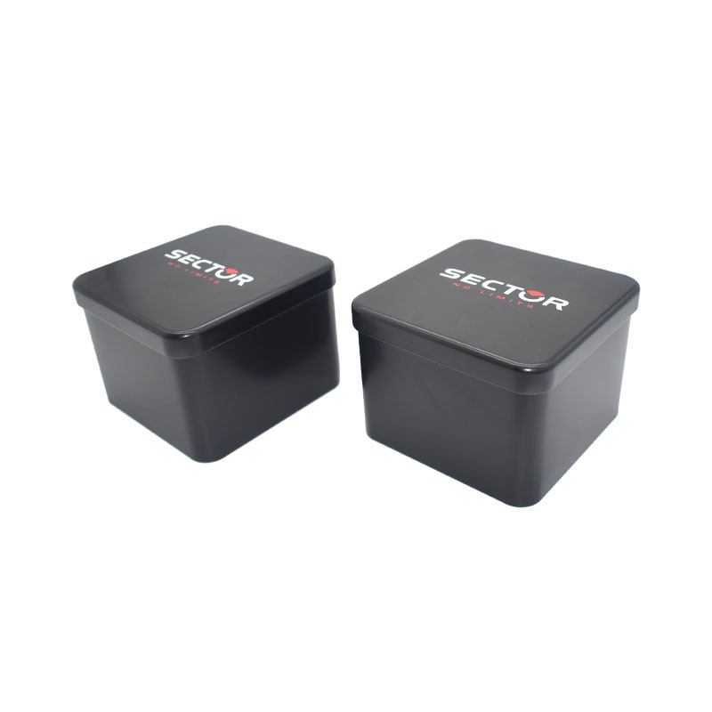 Square Tinplate Flip-Top Children's Sports Watch Storage Tin Box Cookie Blind Box Environmentally Friendly Tin Box