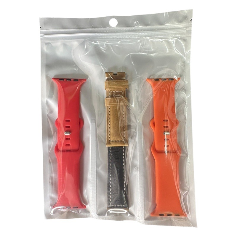 Multi-grid Yin and Yang sealed bag partition bag three-side sealed one-piece lattice bag hardware silicone leather strap thickened packaging bag