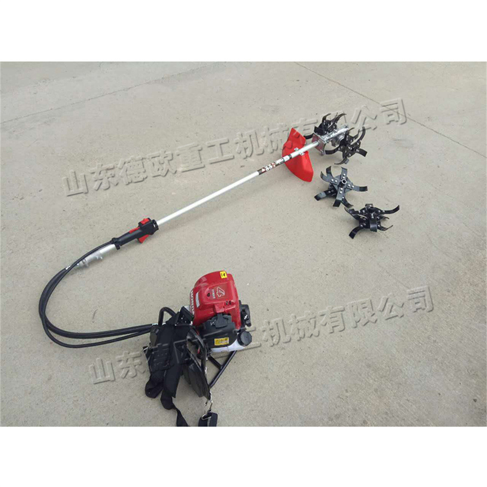 Two-stroke type farmland weeding machine orchard tea garden nursery greenhouse ripper small portable lawn mower