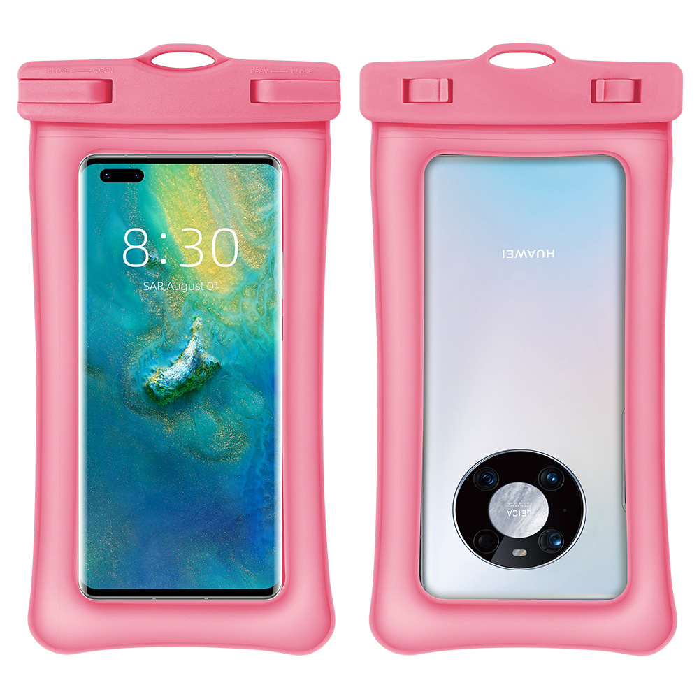 Picture of TPU double airbag inflatable mobile phone waterproof bag floating mobile phone bag swimming diving transparent mobile phone waterproof case