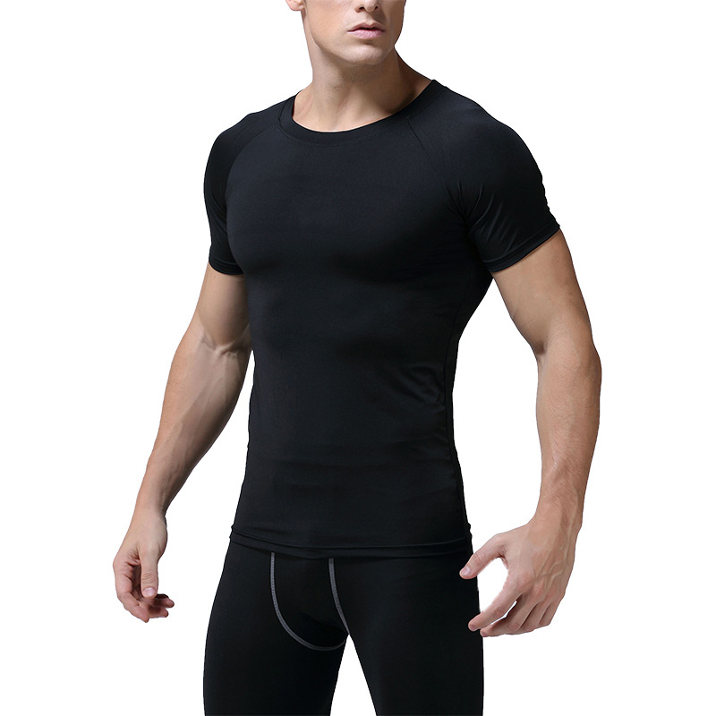 Picture of Summer Outdoor Basketball Running Training Tight Fitness Short-sleeved Quick-drying T-shirt Men's Quick-drying Top