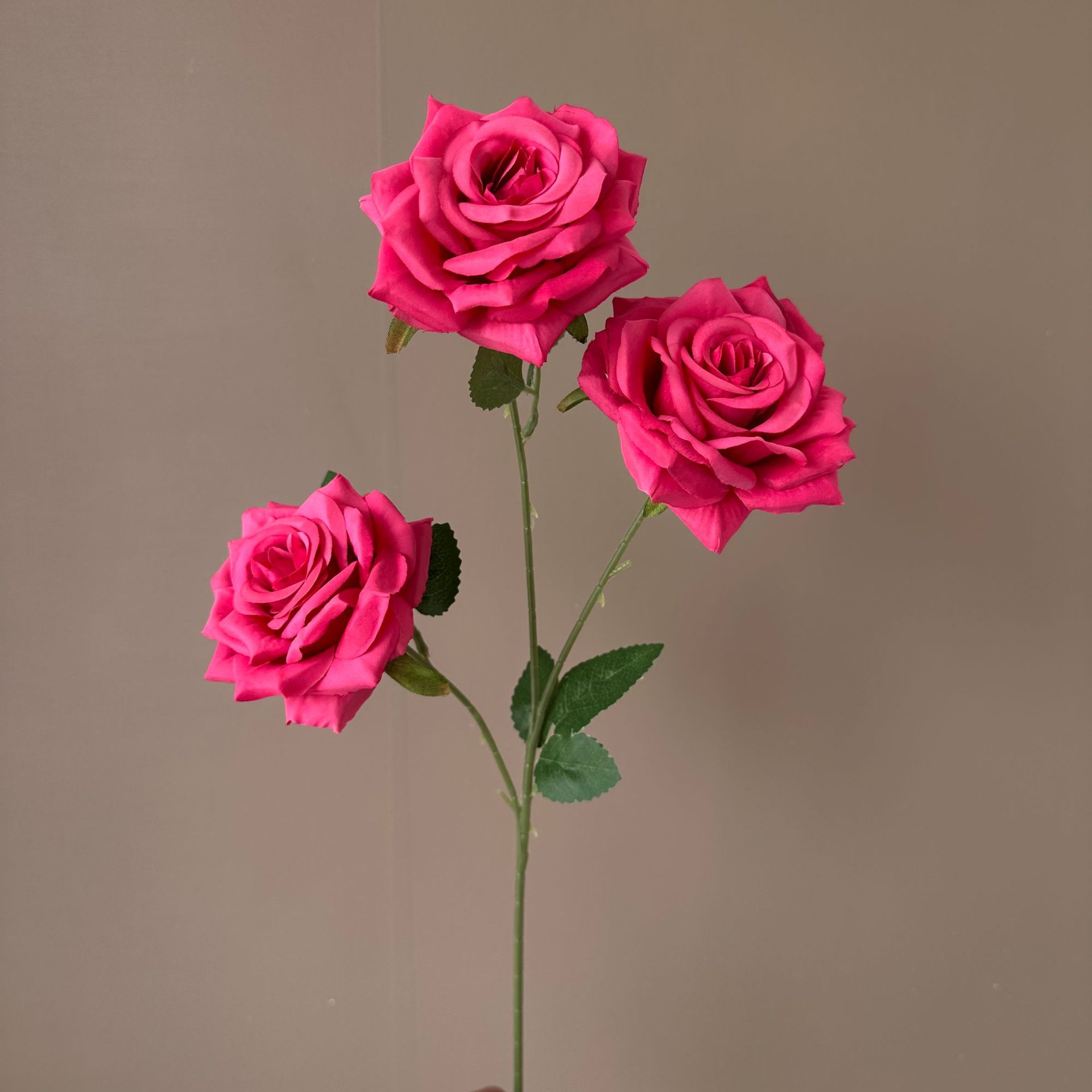 Picture of New 3-Head Diamond Rose Artificial Flower Wedding Hall Decorative Flower Artificial Flower Amazon Export Bouquet Rose Flower