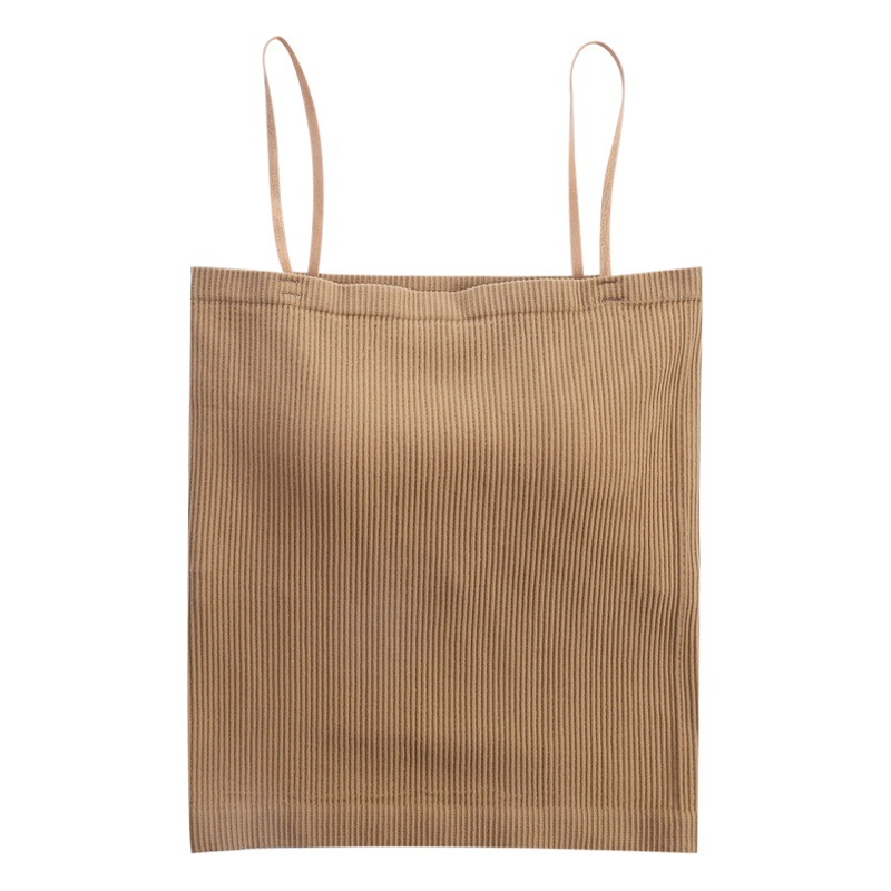 Threaded back camisole women's one-piece fixing Cup seamless no steel ring inside and outside wear long breast wrap tube top