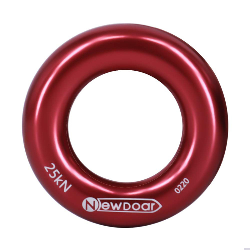 Picture of Q & C outdoor mountaineering climbing multi-functional aluminum alloy ring climbing flat belt ring belt connecting ring bearing 22KN