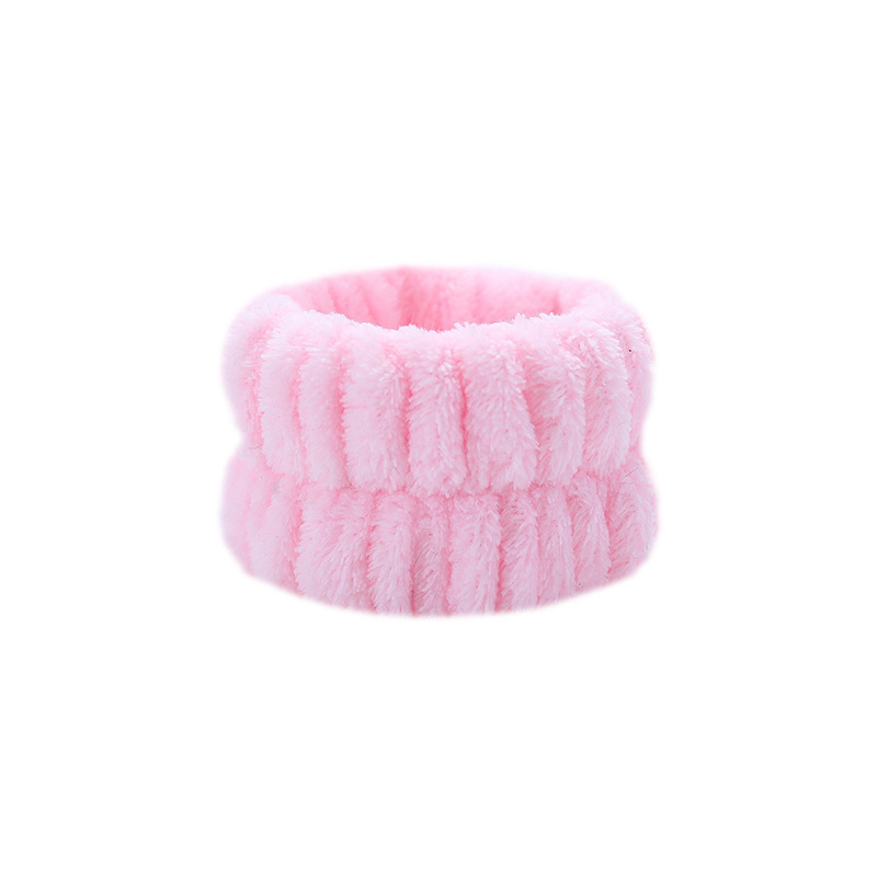 Picture of Cross-border plush face-washing wrist strap moisture-proof cuff women's waterproof wristband sports bracelet Europe and the United States solid color hair band wholesale