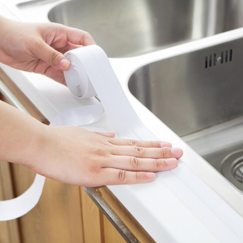 Picture of Kitchen and bathroom waterproof mildew-proof tape kitchen joint sealing strip waterproof strip bathroom toilet gap corner line sticker