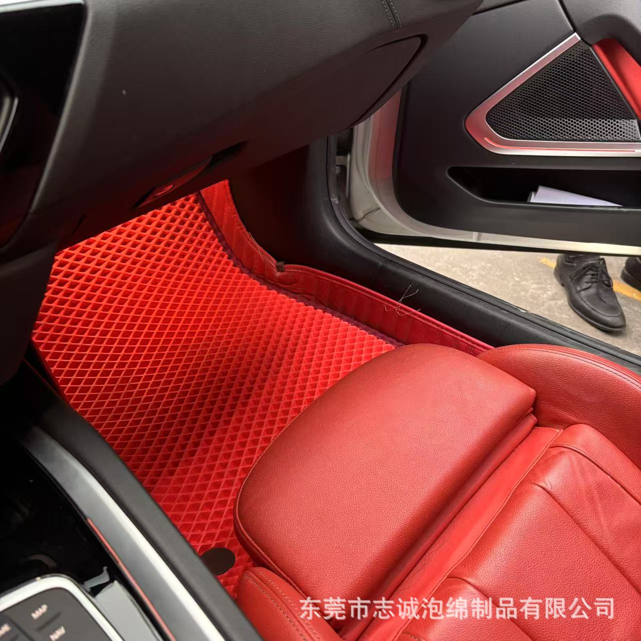 Source in stock EVA car mat high elasticity car interior anti-slip eva mesh honeycomb mat cat litter mat
