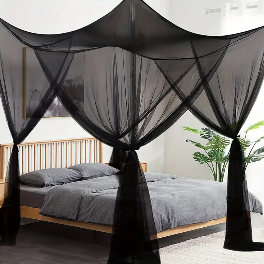 Picture of Square Mosquito Net, Simple Enlarged Four-Door Mosquito Net, Square Top Mosquito Net, Ultra-High Outdoor Mosquito Net to Prevent Mosquitoes