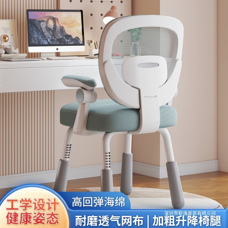 Chair, writing, sitting, lifting, desk, children's study chair, special adjustment, home student seat, backrest, chair correction