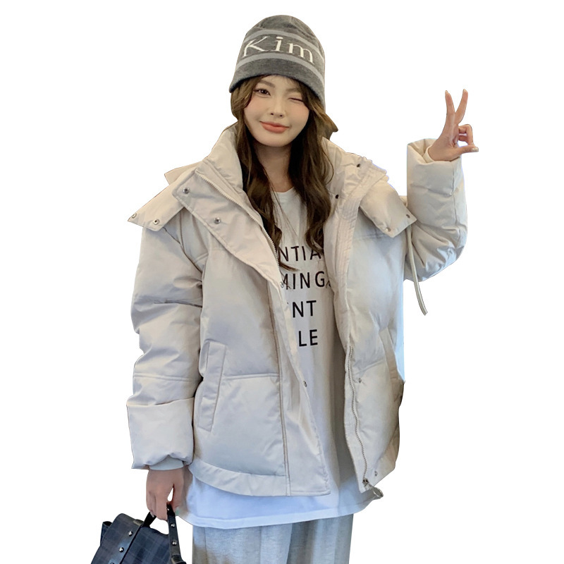 Picture of Cross-border New Cotton-padded Coat Women's Short Korean-style Design Sense Hooded Thickened Bread Suit