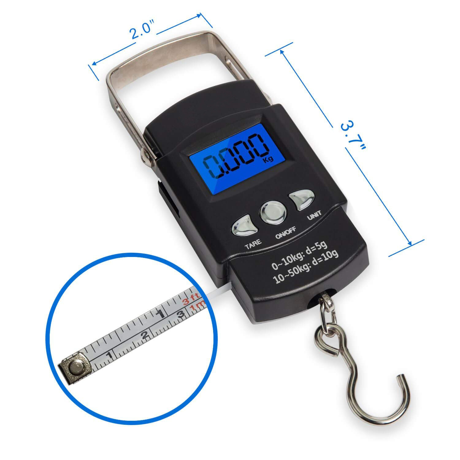 Picture of Manufacturers with tape measure portable electronic scale portable express fishing electronic scale cross-border good spk En