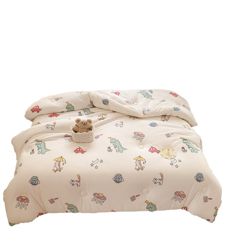 Picture of mikiA Knitted Cotton Soybean Quilt Spring and Autumn Quilt Baby Cotton Children's Quilt Thickened Warm Winter Quilt