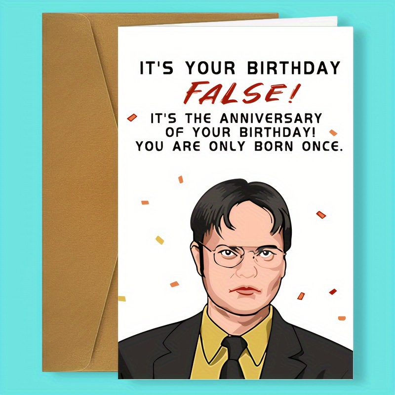 Cross-border Hot Birthday Greeting Cards Funny Funny Words for Friends Gifts TEMU Explosions Cards for Men