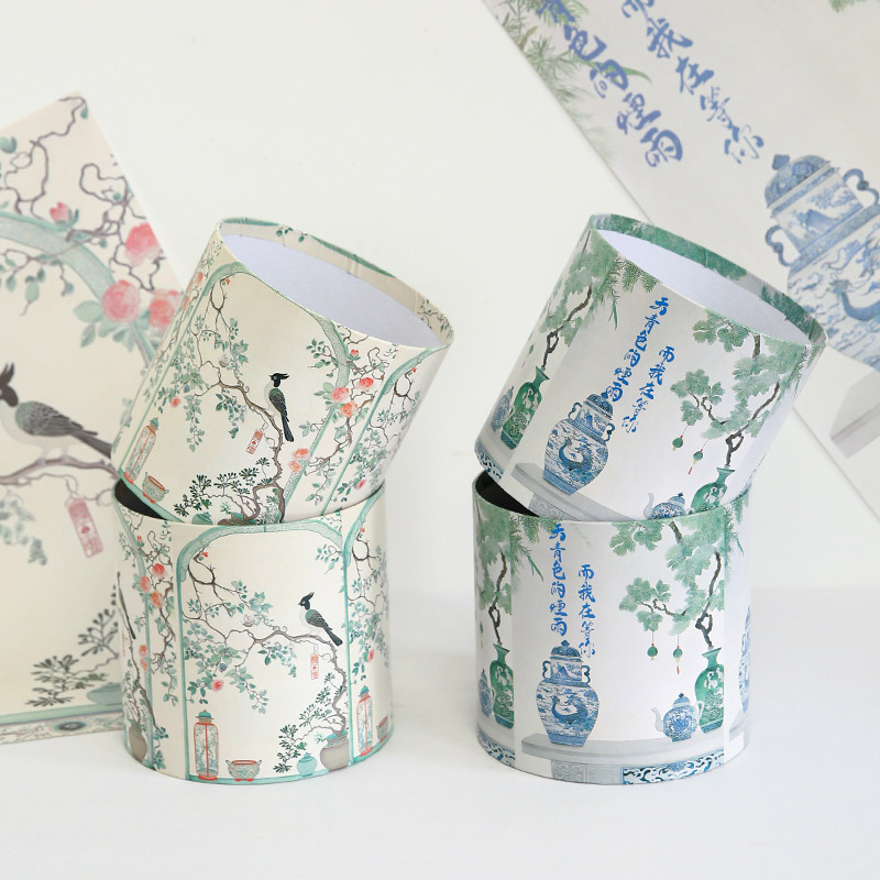 Internet Celebrated Chinese Valentine's Day Underglaze Beauty Hug Bucket Flower Box Flower Flower Flower Bucket Flower Shop Flower Bucket