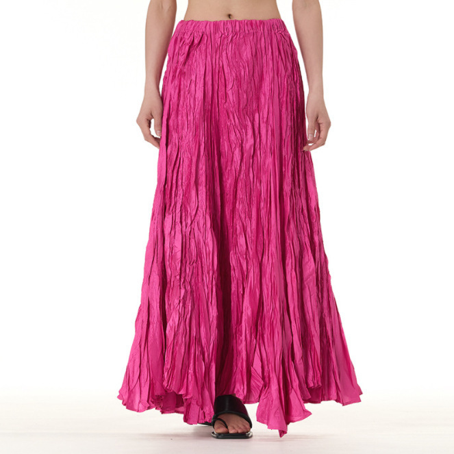 Picture of European and American Simple Crumpled Skirt 2024 Autumn and Winter New Fashion Brand Women's Fashion All-match Oversize Skirt