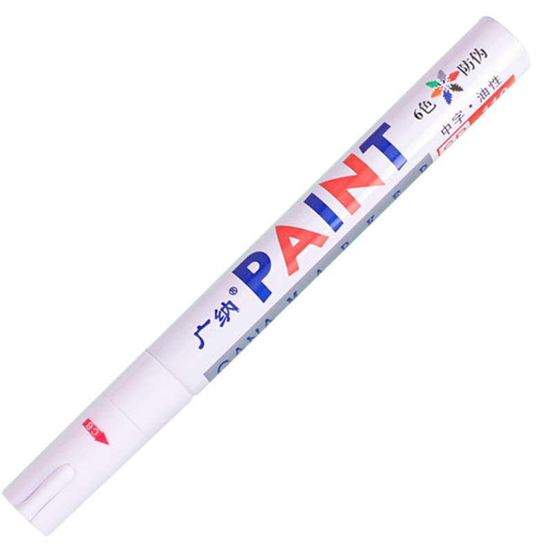 Guangna 110 white paint pen oily marker pen tire Paint Pen Waterproof DIY graffiti pen 12 color set Wholesale