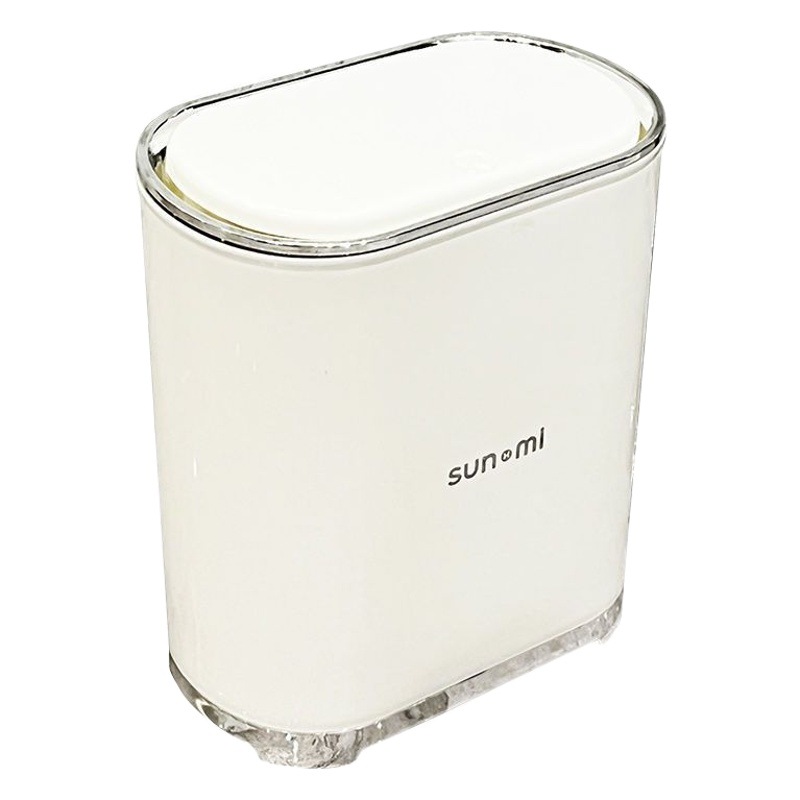 Light Luxury High Beauty Value Bathroom Gap Trash Bin Large Capacity Kitchen Living Room Toilet Household Press Trash Bin