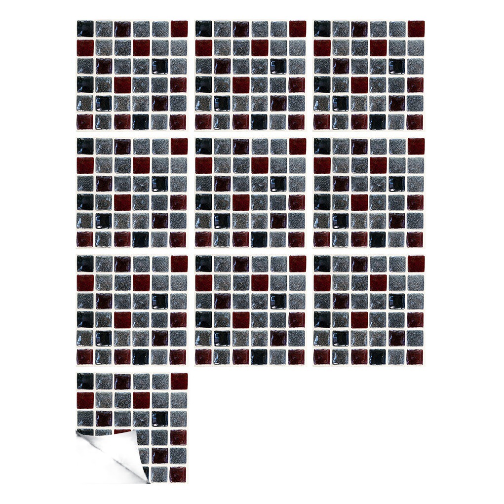 EBay Source marble texture mosaic crystal hard tile stickers kitchen bathroom home decoration wall stickers