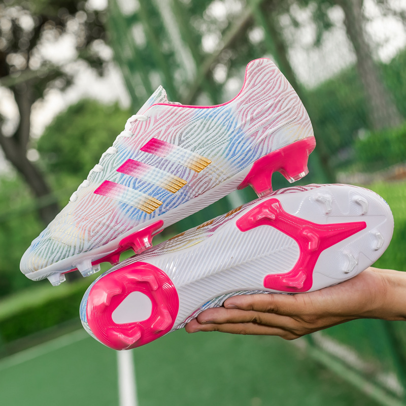 sneaker Low-top TF Crushed Nails Football Shoes for Boys and Girls Adult Competition Training AG Spike Middle School Sports Examination Shoes