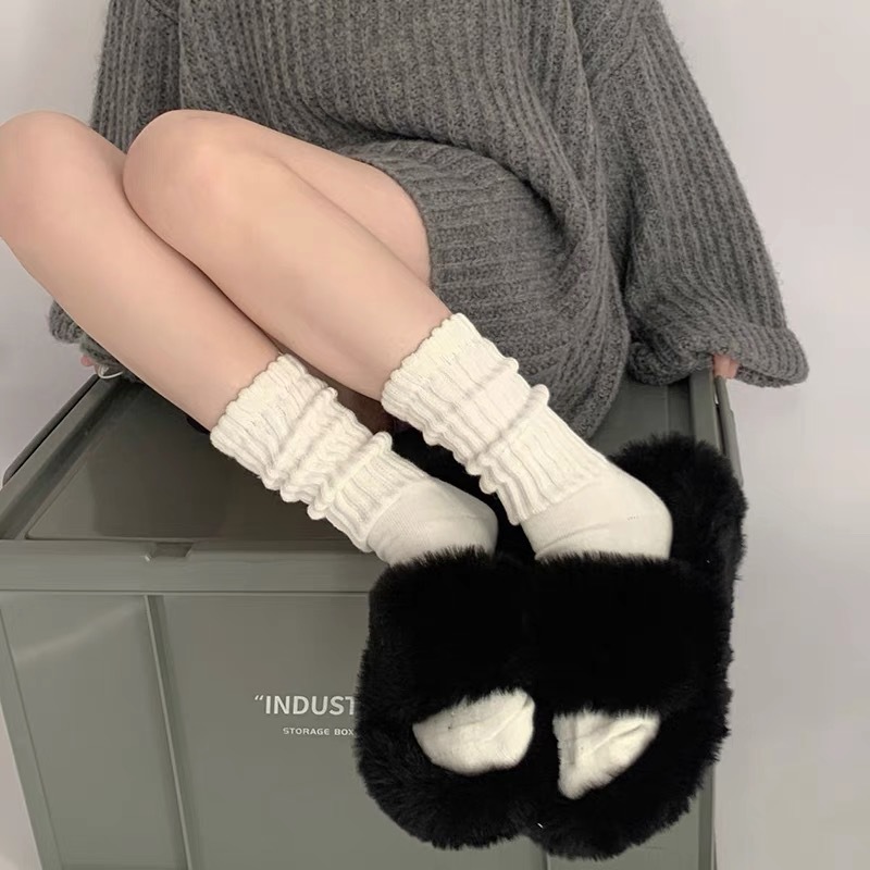 Thickened Socks Children's Stockings Japanese Style Vintage ins Trendy All-Match Korean Style High Waist Cyber Celebrity Piled Stockings Girly Sweet
