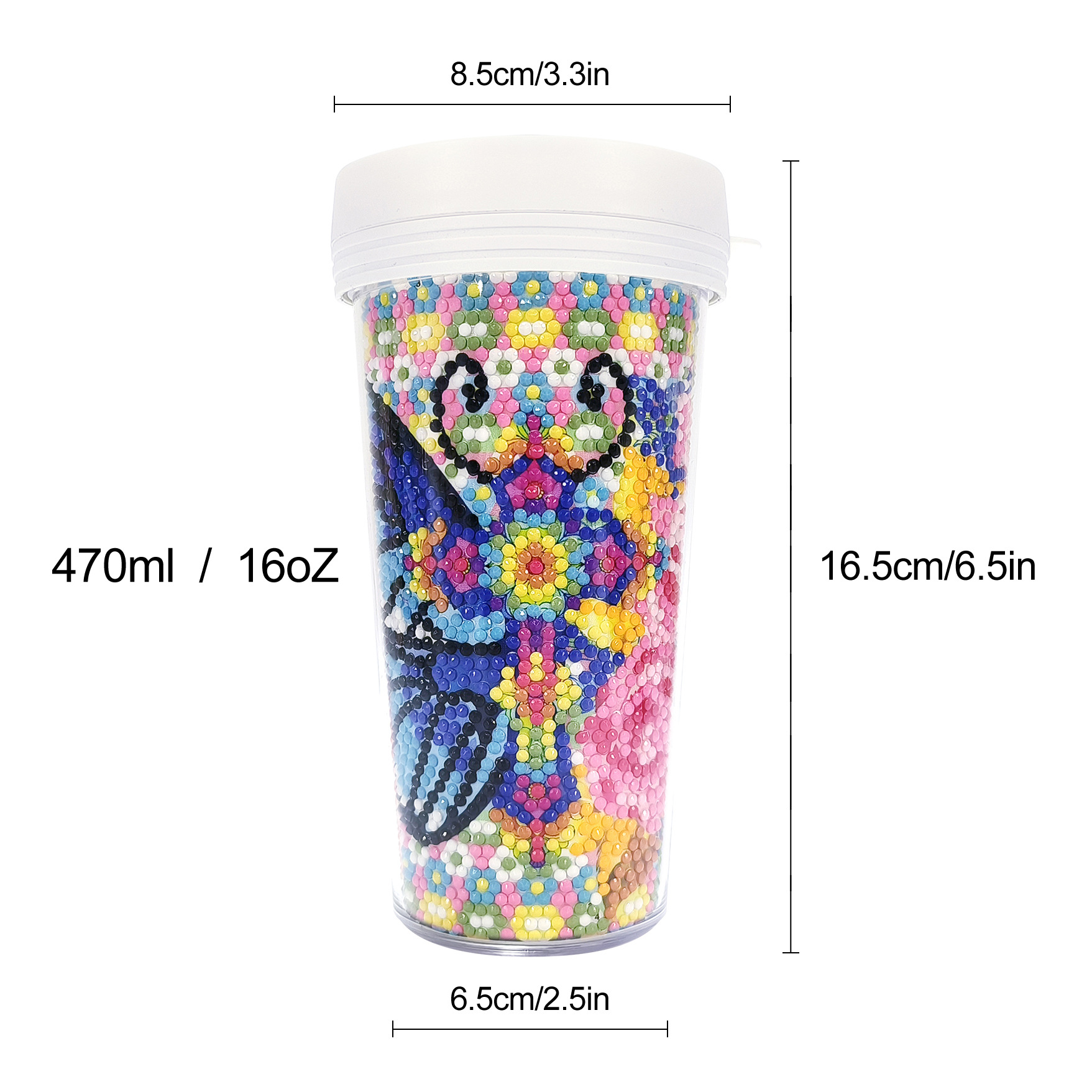 Picture of Diamond Painting Peripherals, New and Unique Cups, Cross-Border Supply, Diamond Stickers, Embroidery, DIY Handmade Full Diamond Creative Decorative Paintings Wholesale