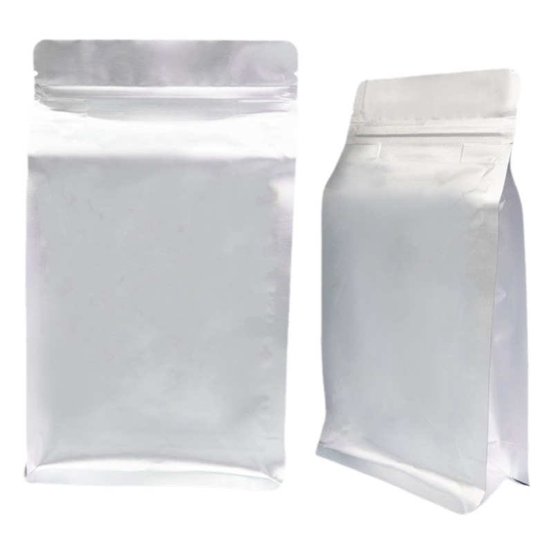 Manufacturer aluminum foil bag tea self-sealing bag leisure food eight-side sealing bag organ plastic bag food coffee packaging bag