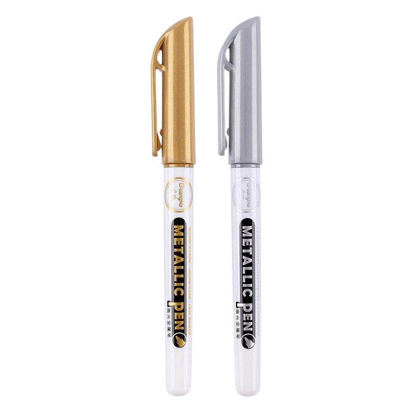 Guangna 560 Metallic Craft Pen Gold and Silver Pen Sign-up Signature Pen Greeting Card DIY Album Mark Metal Pen