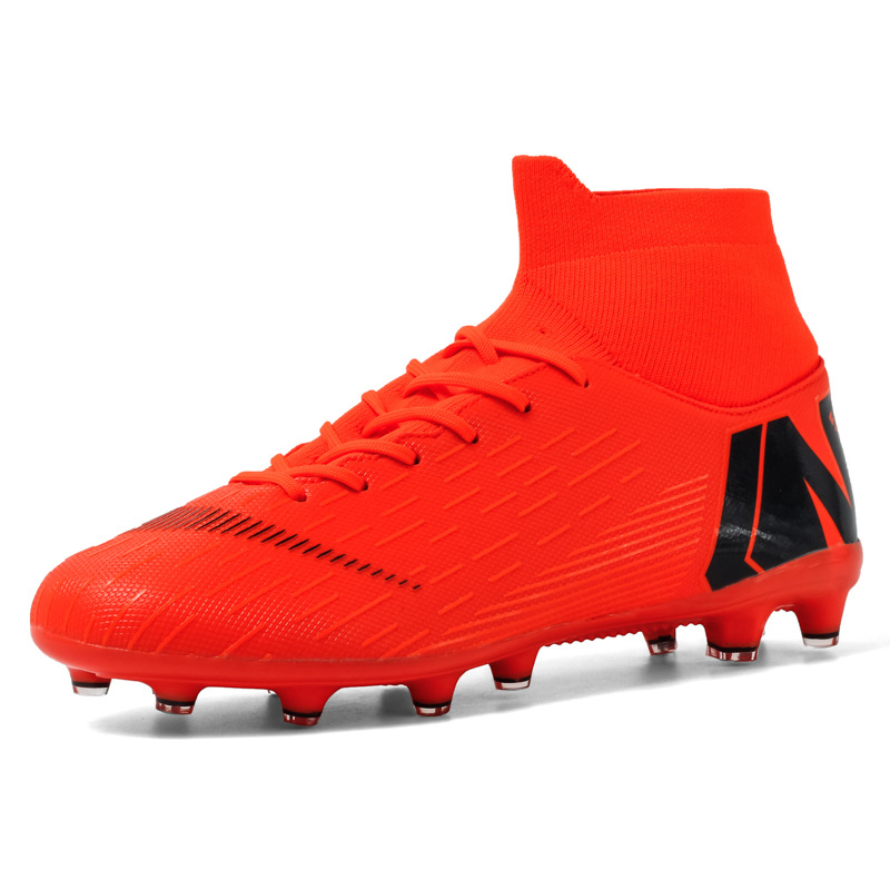 Picture of Cross Border Men's Breathable Professional Sports High Top Spike soccer shoes Adult Game soccer New soccer shoes