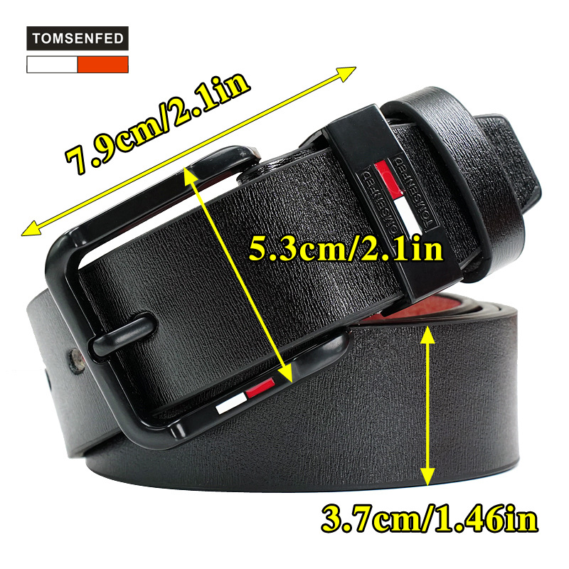 Picture of TOMSENFED new men's antique pin buckle belt foreign trade cross-border pants belt manufacturers direct supply perennial in stock