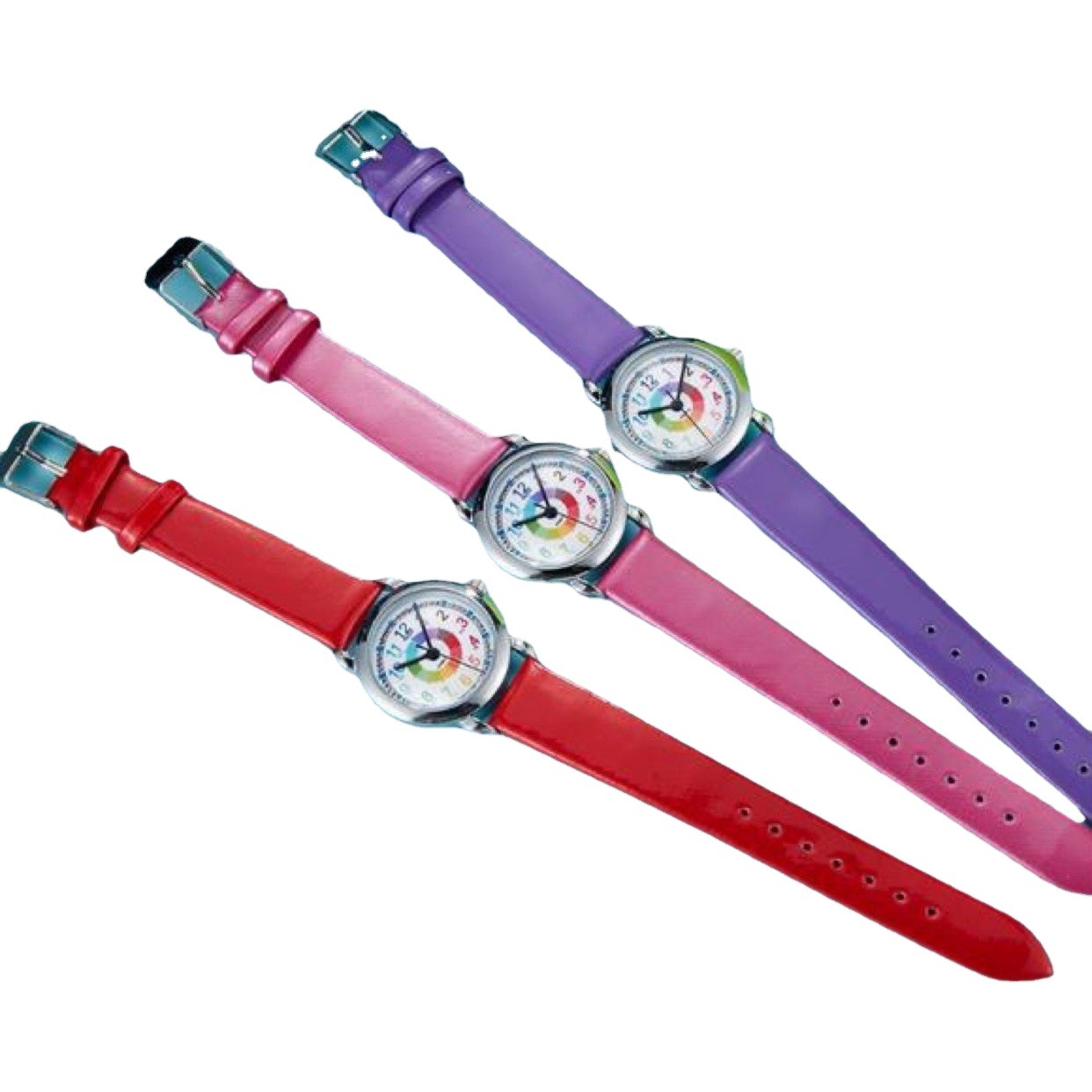 Children's Watch Boys' Female Pupil Pointer Digital Character Life Waterproof Watch