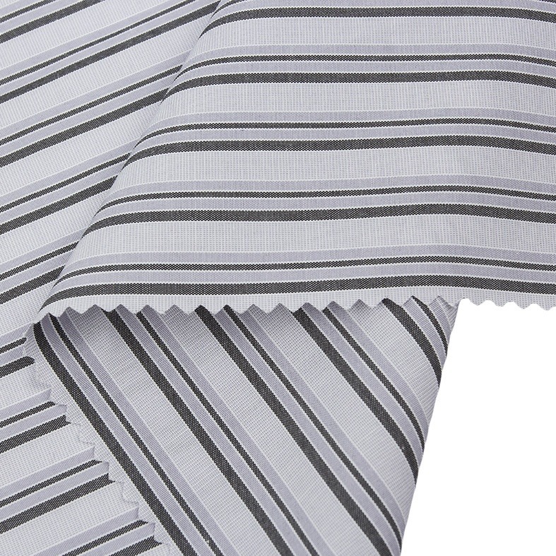 Picture of New Yarn-dyed Fabric Jacquard Fabric Fashion Men's Shirt Striped Polyester Brocade Fabric Polyester Cotton Yarn-dyed Fabric