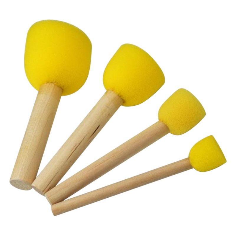 Sponge Brush Mushroom Seal Set Art Painting Graffiti DIY Set