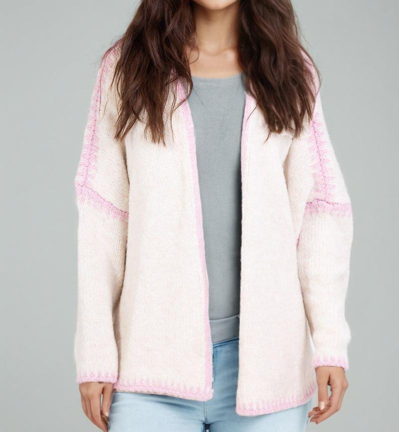 Picture of 2025 Cross-Border Autumn and Winter European and American Amazon New Knitwear Cardigan Knitwear Loose Large Size Women's Knitwear Jacket