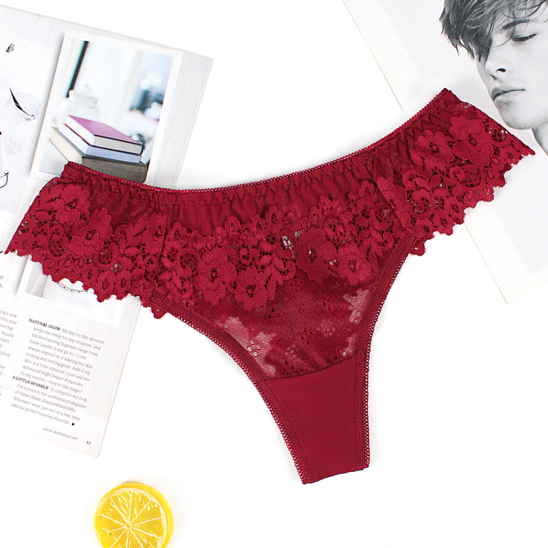 Picture of European and American Plus Size Lace Sexy Women's Underwear Cotton Crotch Girls' New Style
