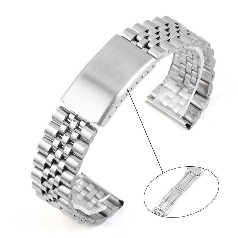 Picture of Five Niu Stainless Steel Five Bead Strap Huawei Samsung General 12/14/16/18/20/22mm in stock