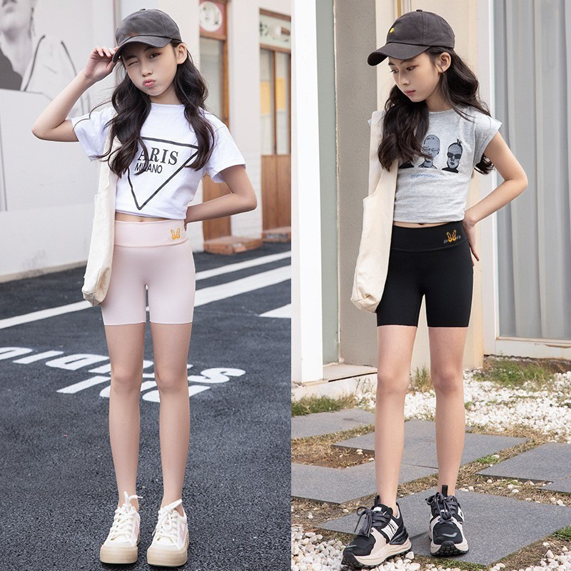 Picture of Girl's Shark Pants Children's Three-point Safety Pants Thin Summer Barbie Leggings Outer Wear Anti-light Insurance Shorts