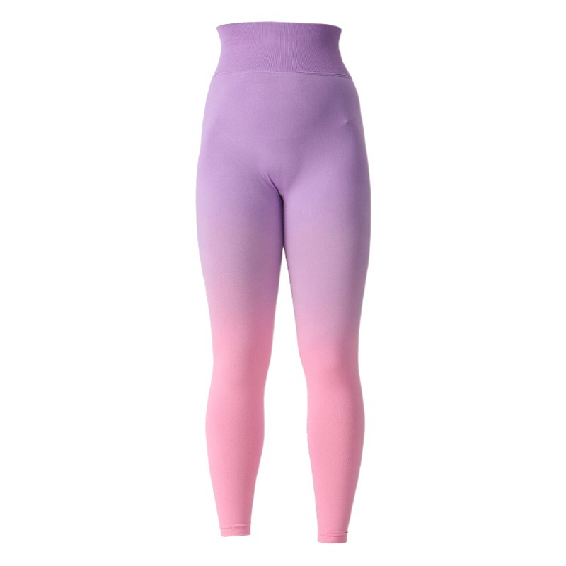 Autumn and Winter New High Waist Cycling Fitness Pants Hip-lifting Sports Tights Peach Hip Gradient Yoga Pants Trousers for Generation