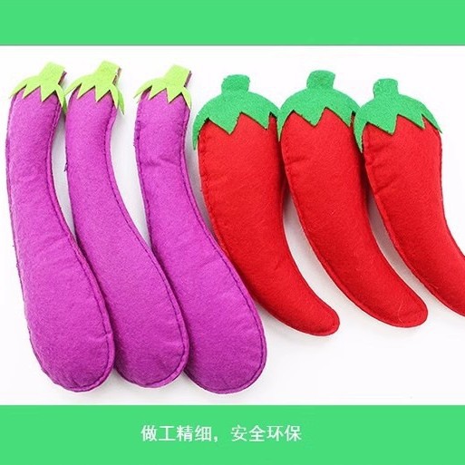 Infant Teaching Tools Simulate Vegetables and Fruits. Baby Recognizes Color and Shape Stereo Game Popular Bag